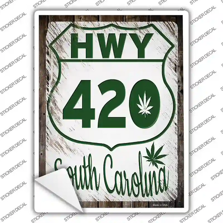 HWY 420 South Carolina Novelty Rectangle Sticker Decal