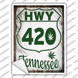 HWY 420 Tennessee Novelty Rectangle Sticker Decal