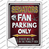 Senators Novelty Rectangle Sticker Decal