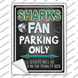 Sharks Novelty Rectangle Sticker Decal
