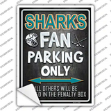 Sharks Novelty Rectangle Sticker Decal