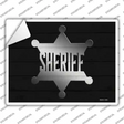 Sheriff Badge Novelty Rectangle Sticker Decal