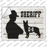 Sheriff K9 Novelty Rectangle Sticker Decal