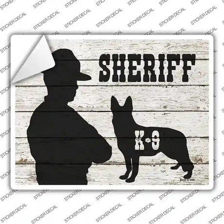 Sheriff K9 Novelty Rectangle Sticker Decal