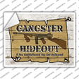 Gangster Hideout Novelty Rectangle Sticker Decal