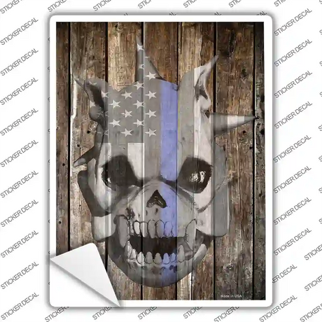 Police Demon Dog Novelty Rectangle Sticker Decal