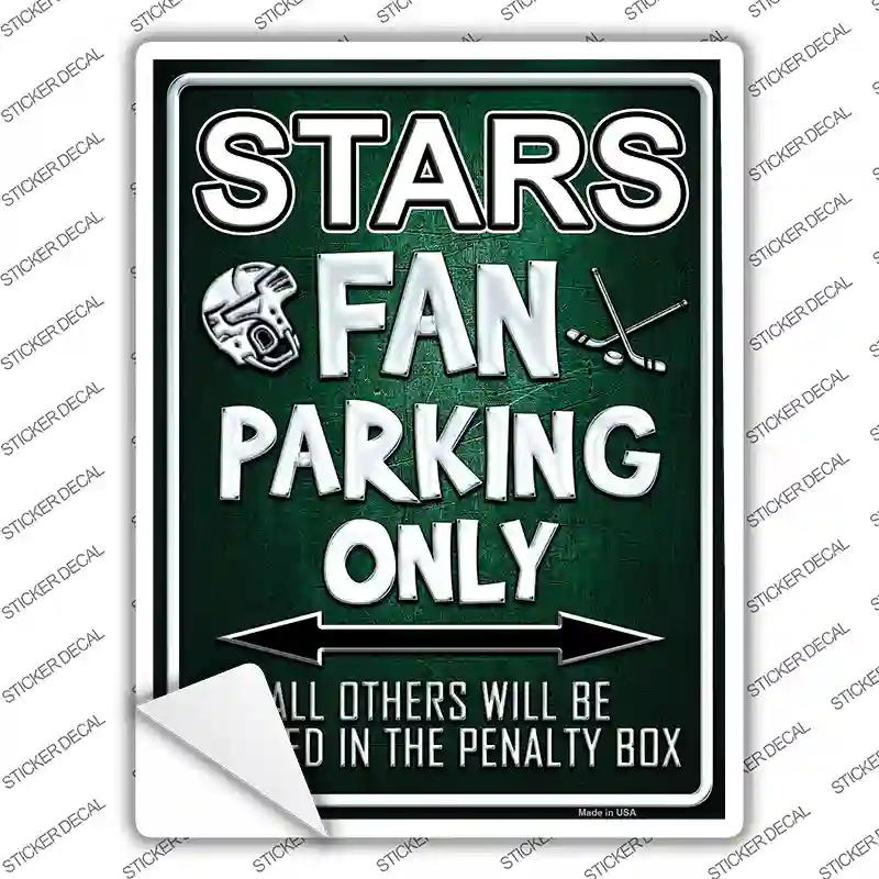 Stars Novelty Rectangle Sticker Decal