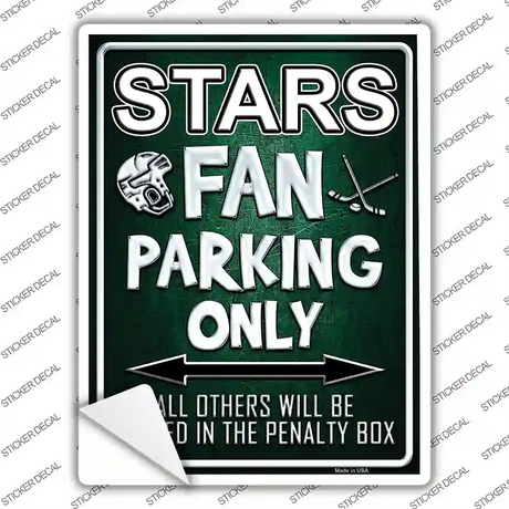 Stars Novelty Rectangle Sticker Decal