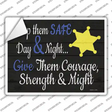 Keep Them Safe Novelty Rectangle Sticker Decal