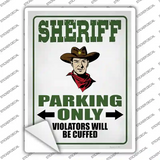 Sheriff Only Novelty Rectangle Sticker Decal