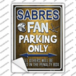 Sabres Novelty Rectangle Sticker Decal