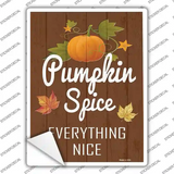 Pumpkin Spice Novelty Rectangle Sticker Decal