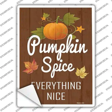 Pumpkin Spice Novelty Rectangle Sticker Decal