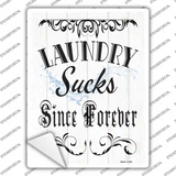 Laundry Sucks Novelty Rectangle Sticker Decal