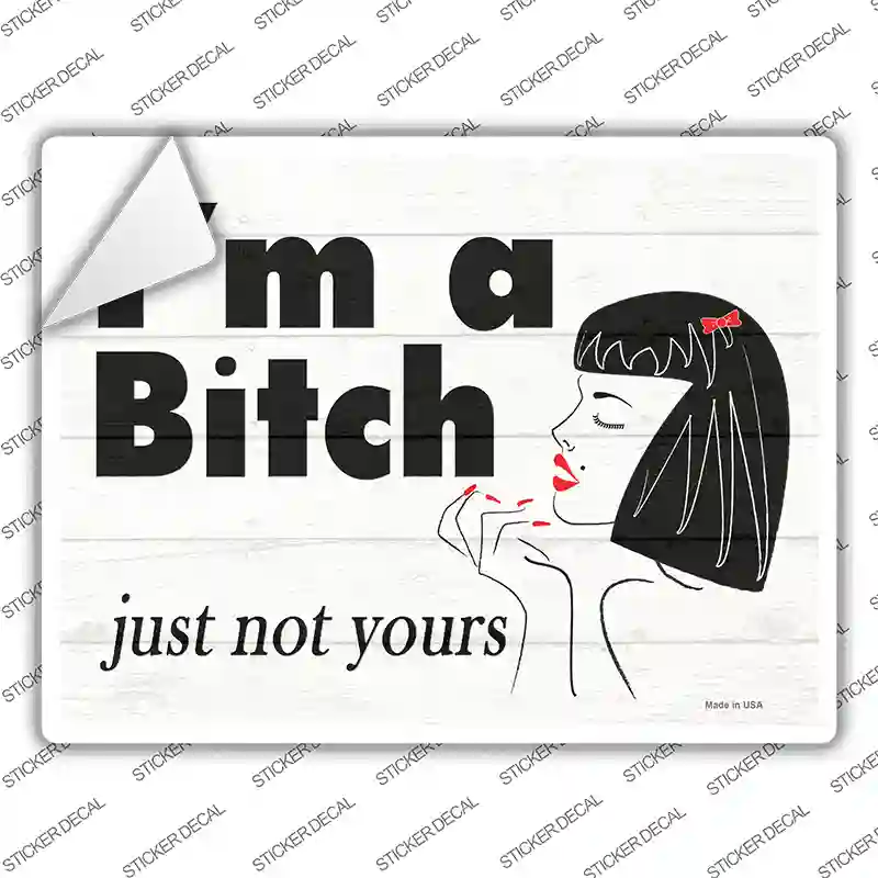 Im A Bitch Novelty Rectangle Sticker Decal