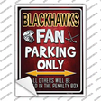 Black Hawks Novelty Rectangle Sticker Decal