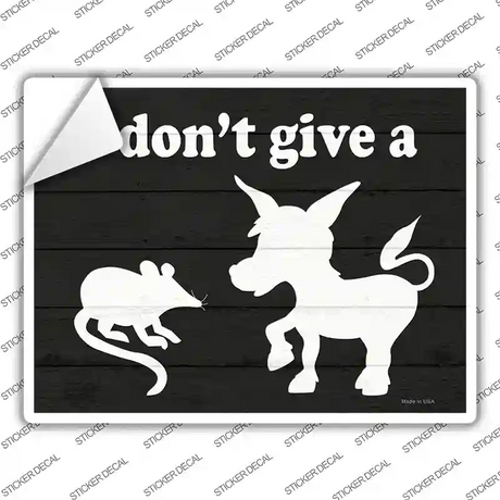 Rats Ass Novelty Rectangle Sticker Decal