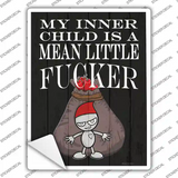 Mean Little Fcker Novelty Rectangle Sticker Decal