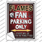 Flames Novelty Rectangle Sticker Decal