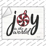 Joy To The World White Novelty Rectangle Sticker Decal