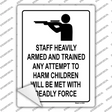 Staff Heavily Armed Novelty Rectangle Sticker Decal