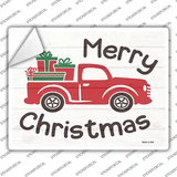 Merry Christmas Hauling Presents Novelty Rectangle Sticker Decal
