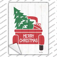 Merry Christmas Back Of Truck Novelty Rectangle Sticker Decal
