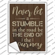 Stumble in the Road Novelty Rectangle Sticker Decal