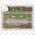 Go Away Im Introverting Novelty Rectangular Sticker Decal