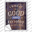 Good Mood Than People Happen Novelty Rectangular Sticker Decal