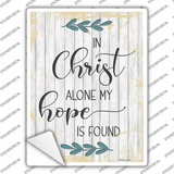 In Christ Alone Novelty Rectangular Sticker Decal