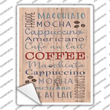 Coffee Novelty Rectangular Sticker Decal