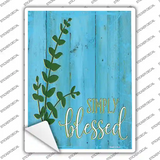 Simply Blessed Novelty Rectangular Sticker Decal