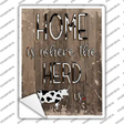 Home Is Where The Herd Is Novelty Rectangular Sticker Decal
