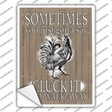 Cluck It Novelty Rectangular Sticker Decal