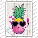 Watercolor Pineapple Novelty Rectangle Sticker Decal