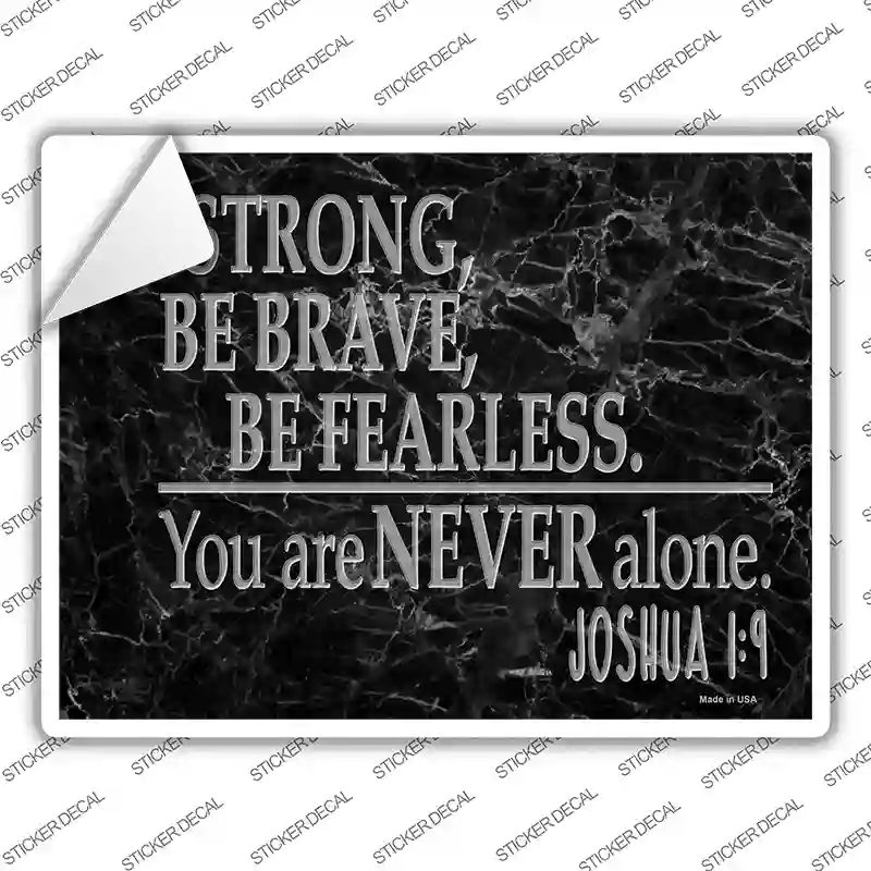You Are Never Alone Bible verse Novelty Rectangle Sticker Decal