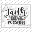Makes Them Possible Bible Verse Novelty Rectangle Sticker Decal