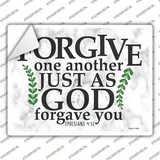 God Forgave You Bible Verse Novelty Rectangle Sticker Decal