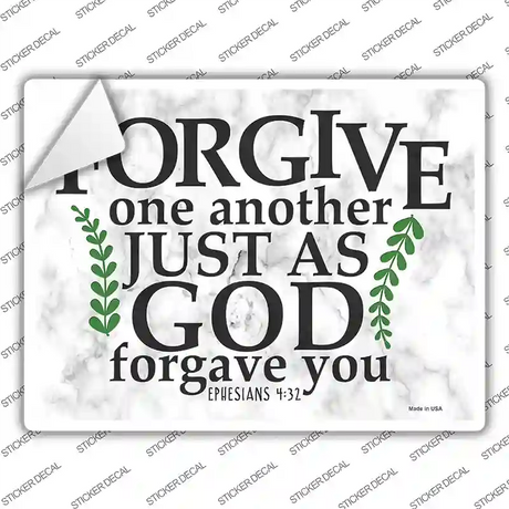God Forgave You Bible Verse Novelty Rectangle Sticker Decal