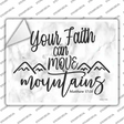 Move Mountains Bible Verse Novelty Rectangle Sticker Decal
