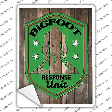 Bigfoot Response Unit Novelty Rectangle Sticker Decal