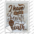 Good Heart But This Mouth Novelty Rectangle Sticker Decal