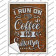 Coffee And Sarcasm Novelty Rectangle Sticker Decal