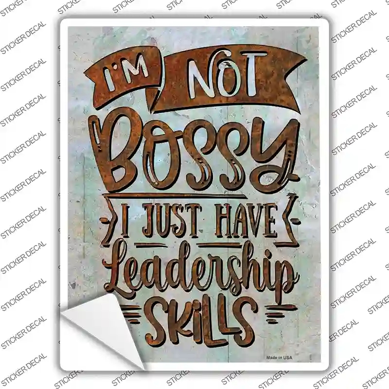 Leadership Skills Novelty Rectangle Sticker Decal