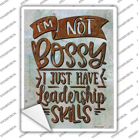 Leadership Skills Novelty Rectangle Sticker Decal