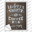 Brought By Coffee And Sarcasm Novelty Rectangle Sticker Decal