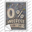 Zero Interest Novelty Rectangle Sticker Decal