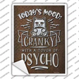 Touch Of Psycho Novelty Rectangle Sticker Decal