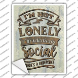 Selectively Social Novelty Rectangle Sticker Decal